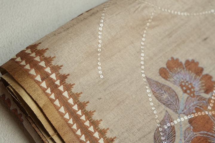 Semi Tussar Saree TSA4708