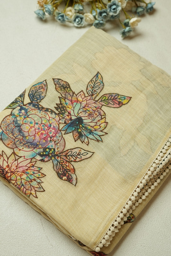 Linen Tissue Saree TSA060