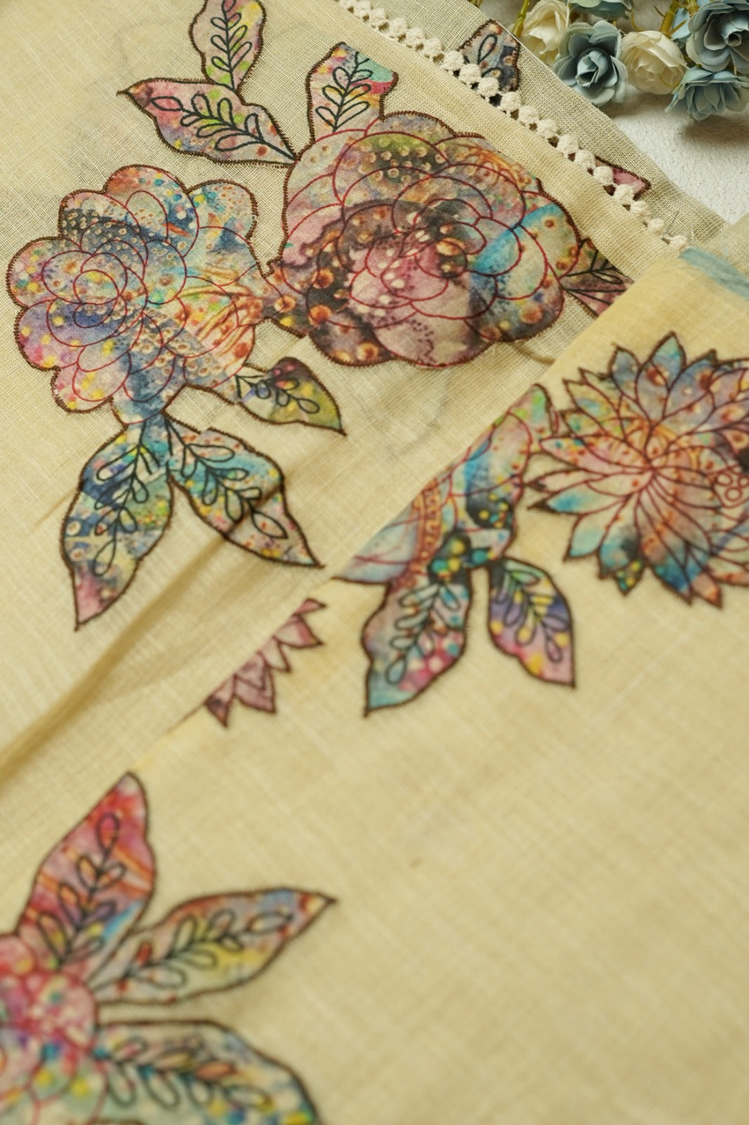 Linen Tissue Saree TSA060