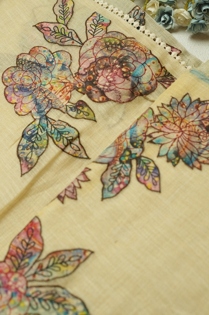 Linen Tissue Saree TSA060