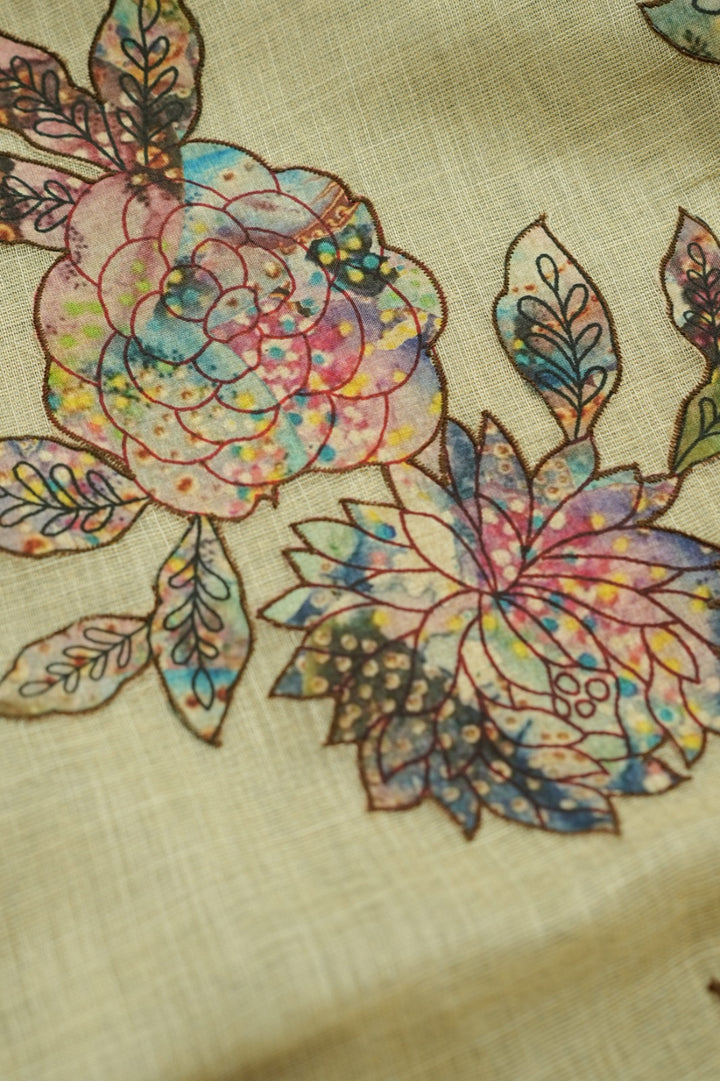 Linen Tissue Saree TSA060