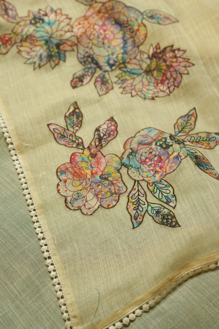 Linen Tissue Saree TSA060