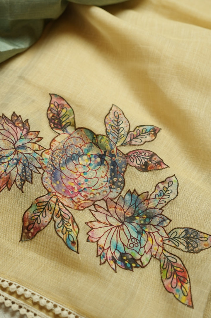 Linen Tissue Saree TSA060