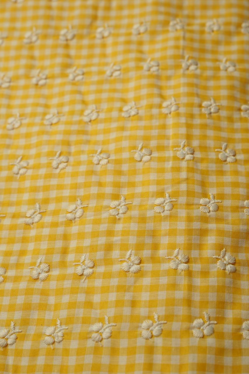Cotton Check Material TRF4721