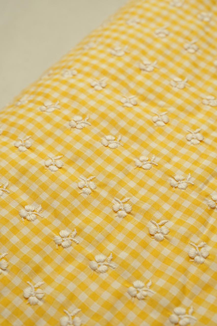 Cotton Check Material TRF4721