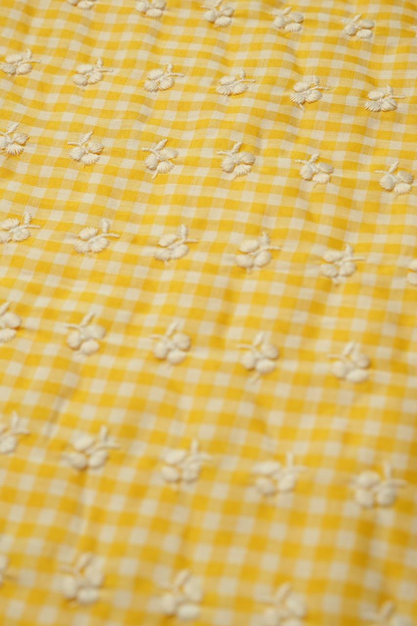Cotton Check Material TRF4721