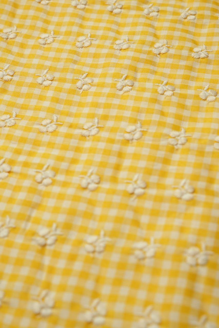 Cotton Check Material TRF4721