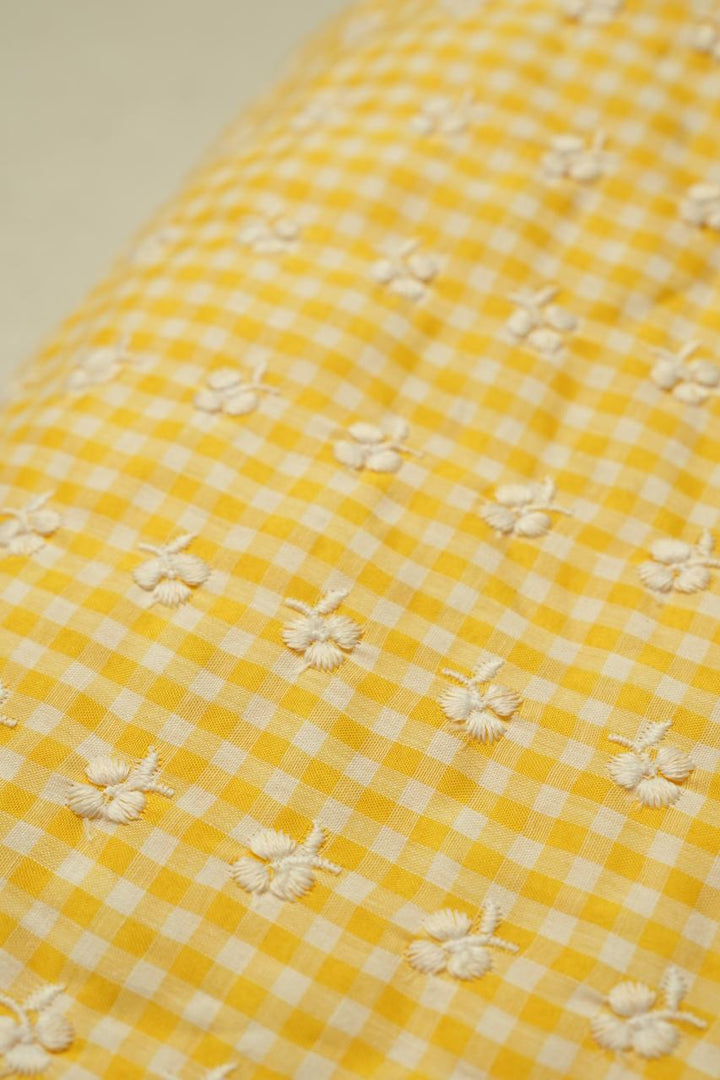Cotton Check Material TRF4721