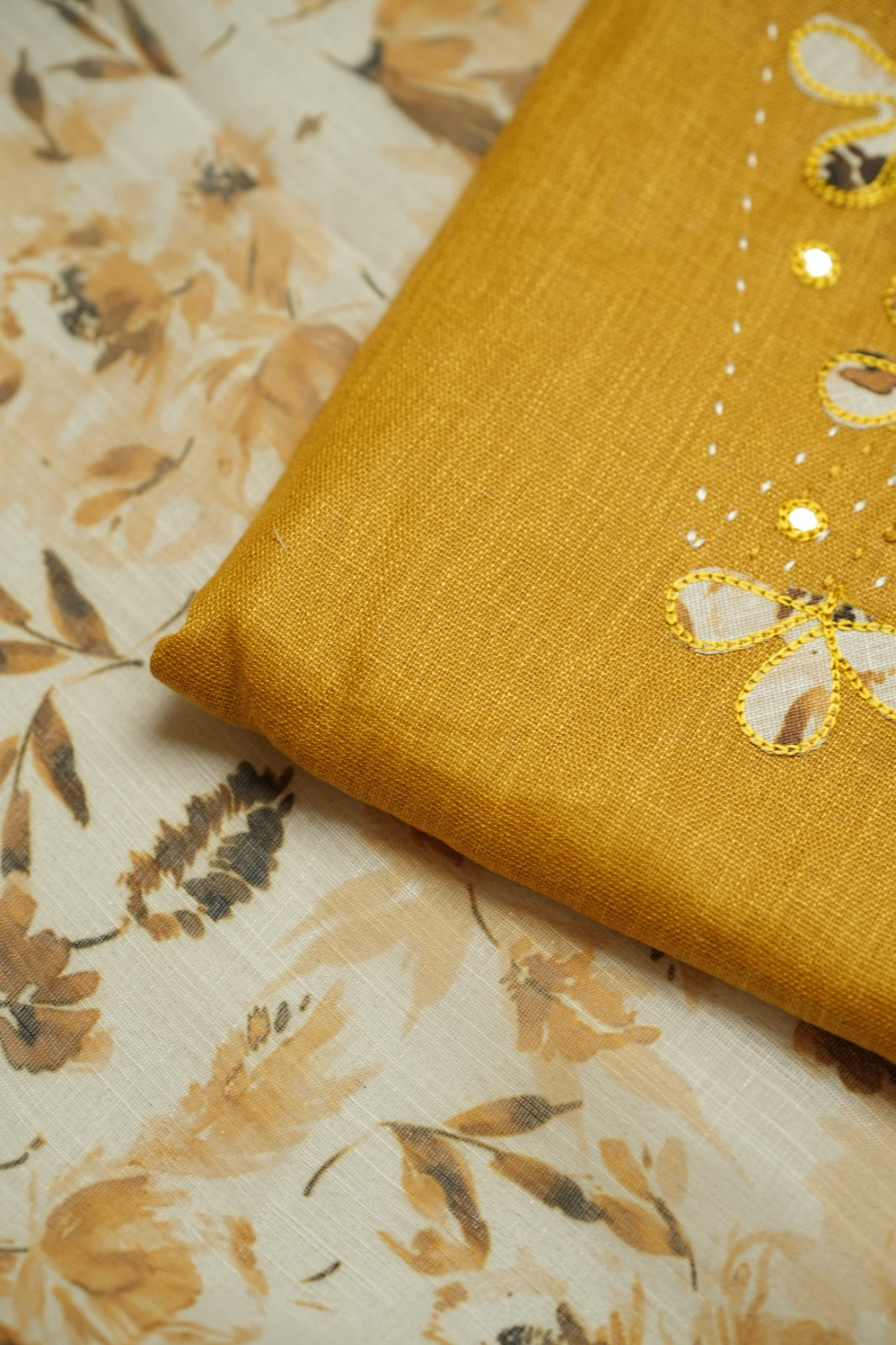 Art Linen Salwar TSS4767 Mustard Yellow
