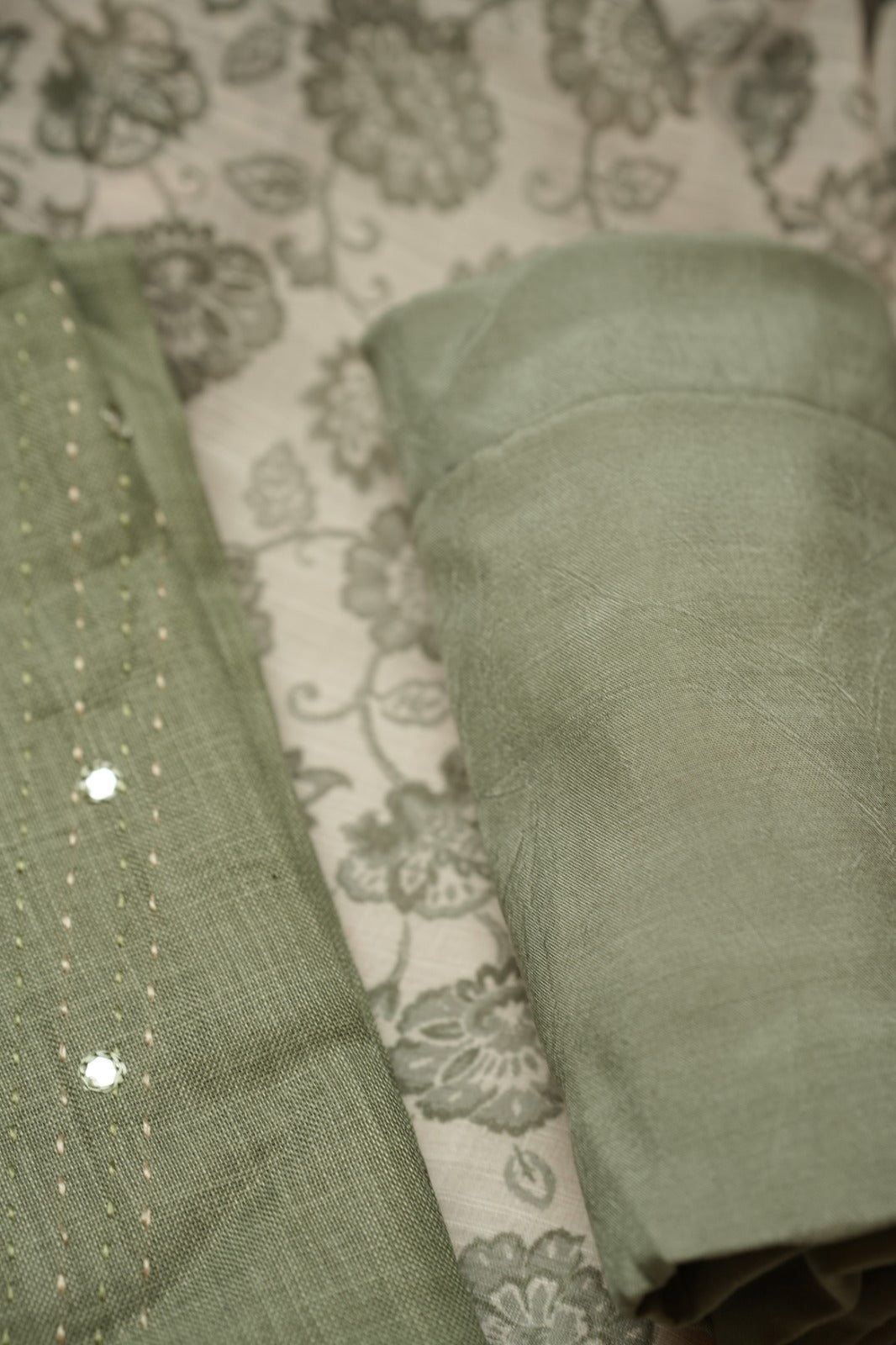 Art Linen Salwar TSS4767 Olive Green