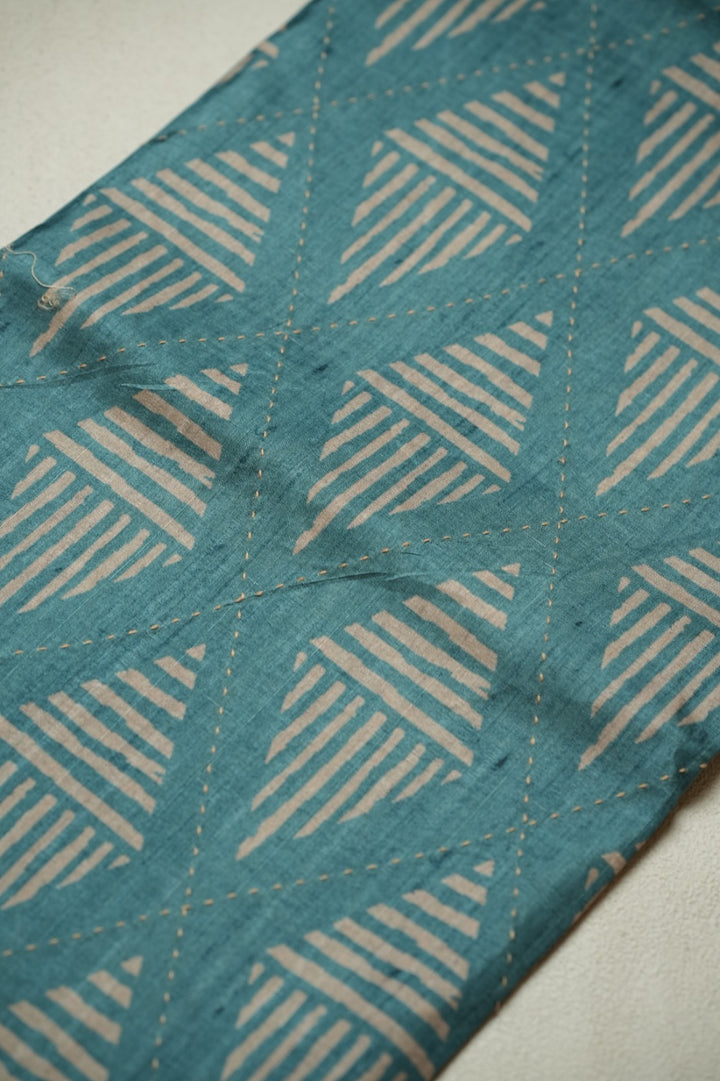 Semi Tussar Saree TSA4768 Sea Blue