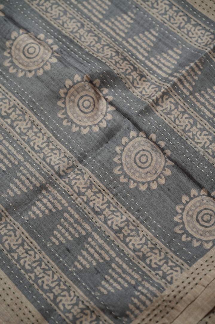 Semi Tussar Saree TSA0112