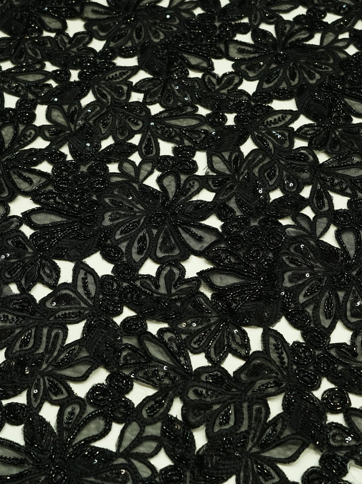 Cutwork Material TRF4774 Black