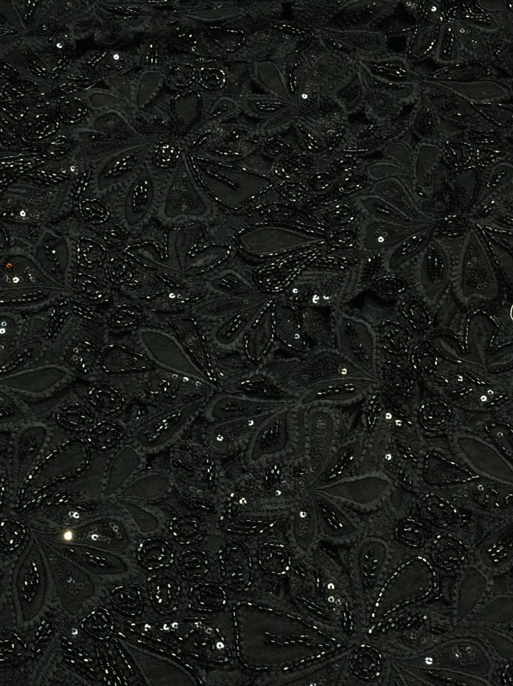 Cutwork Material TRF4774 Black