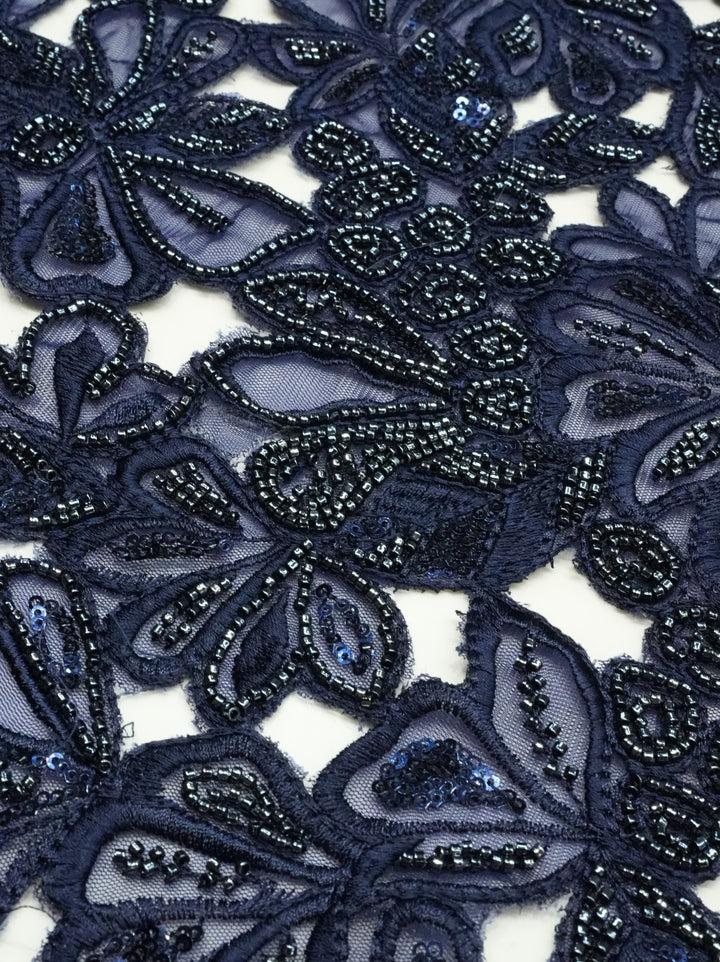 Cutwork Material TRF4774 Midnight Blue