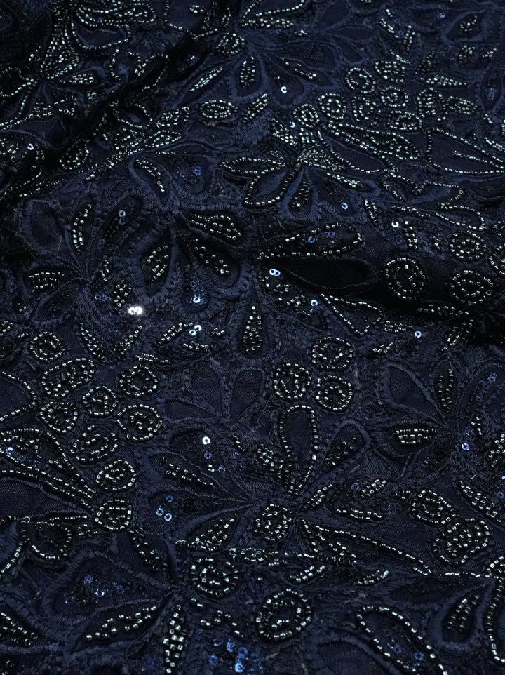 Cutwork Material TRF4774 Midnight Blue