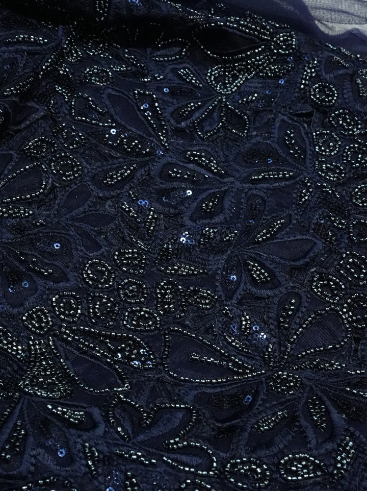 Cutwork Material TRF4774 Midnight Blue