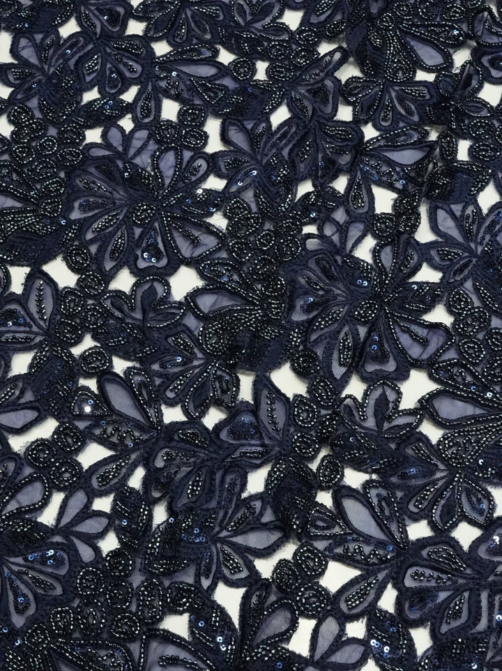 Cutwork Material TRF4774 Midnight Blue