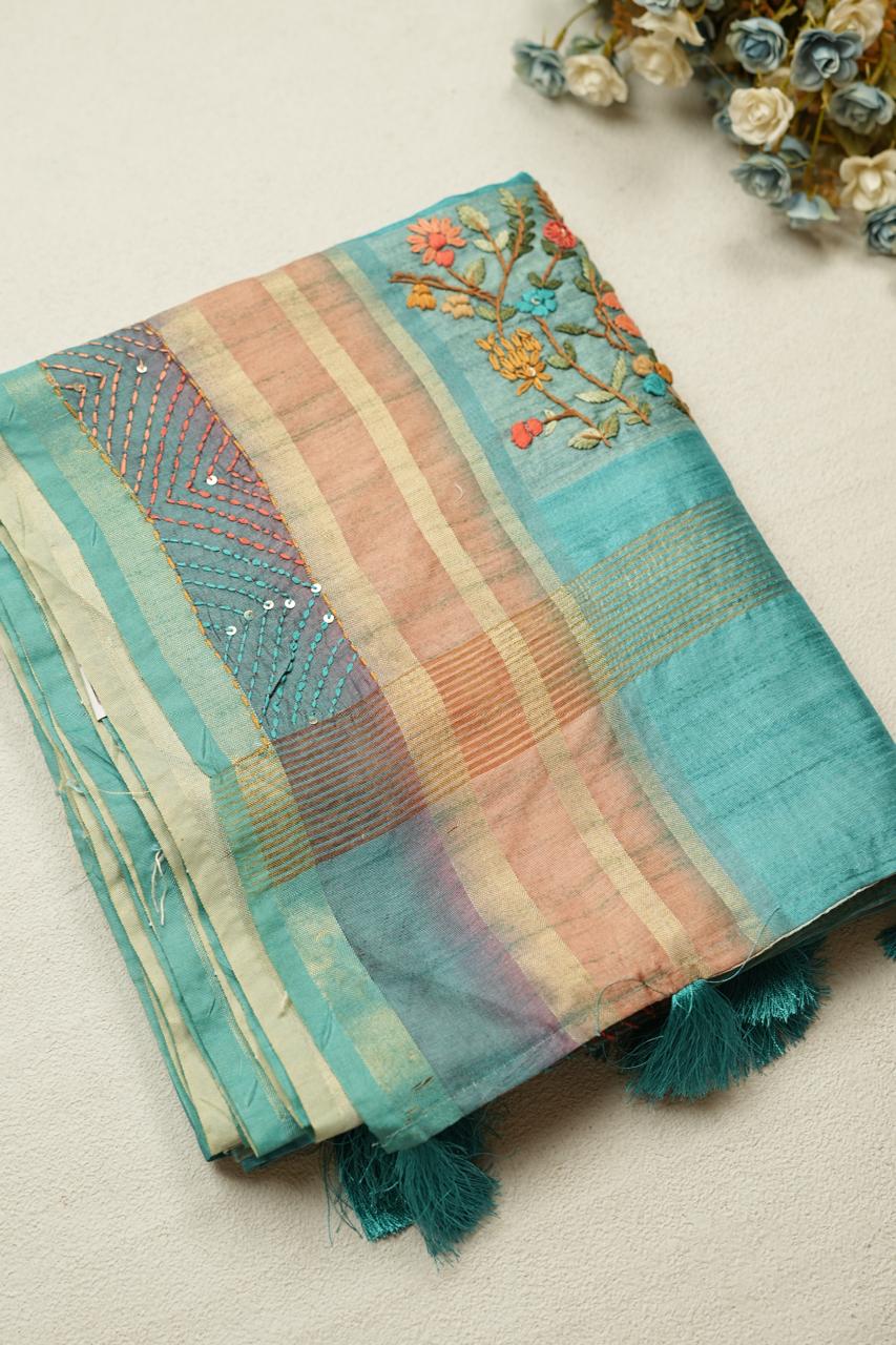 Semi Tussar Saree TSA4808