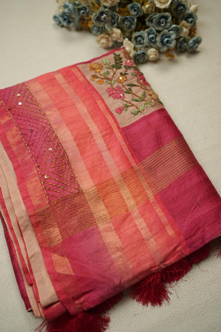 Semi Tussar Saree TSA4808