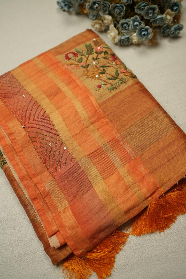 Semi Tussar Saree TSA4808