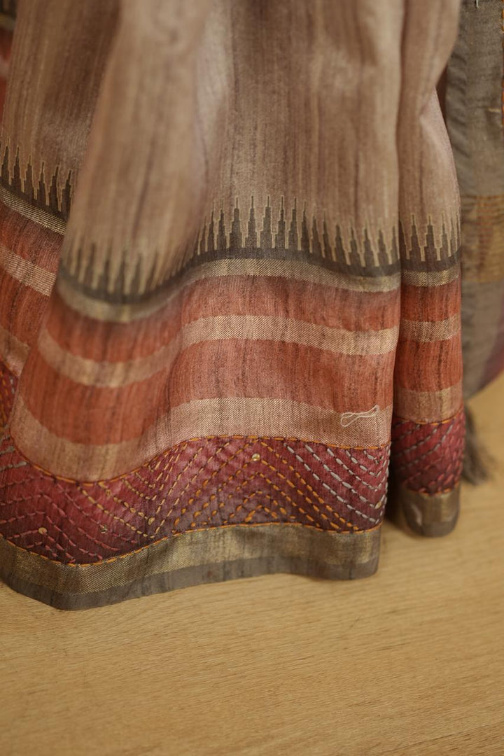 Semi Tussar Saree TSA4808