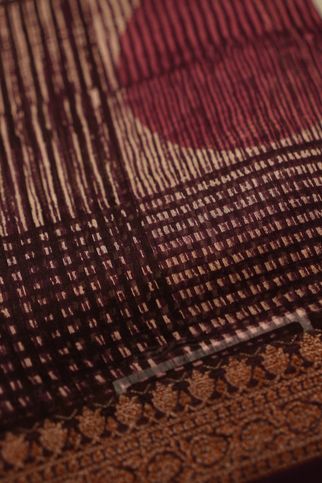 Chanderi Saree TSA4867 Wine