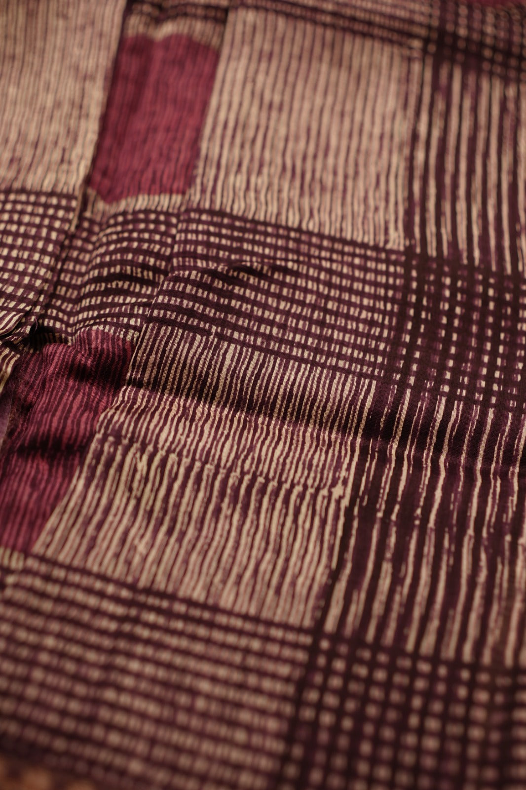 Chanderi Saree TSA4867 Wine