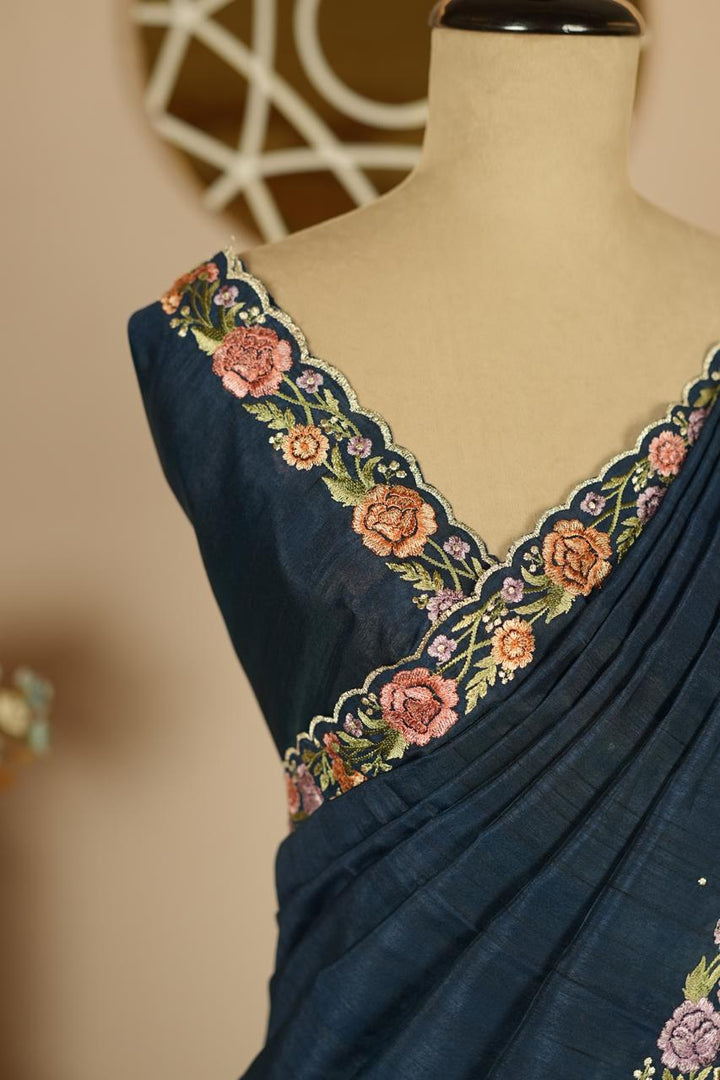 SEMI TUSSAR SAREE TSA4845
