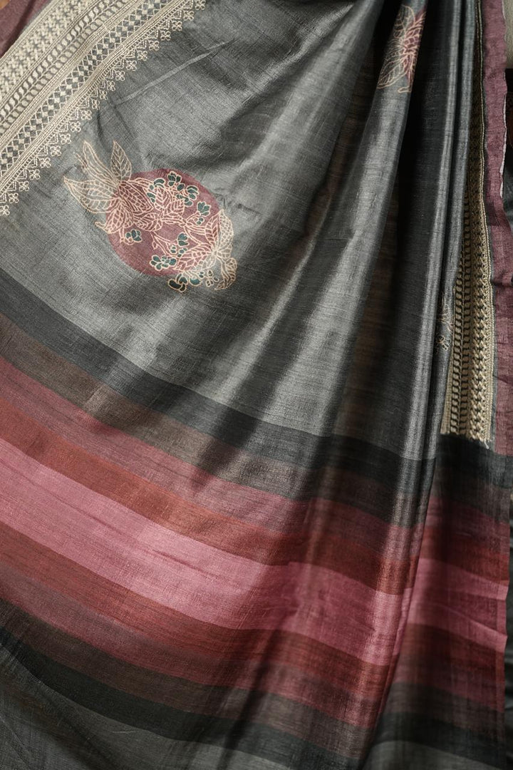 Semi Tussar Saree TSA4865