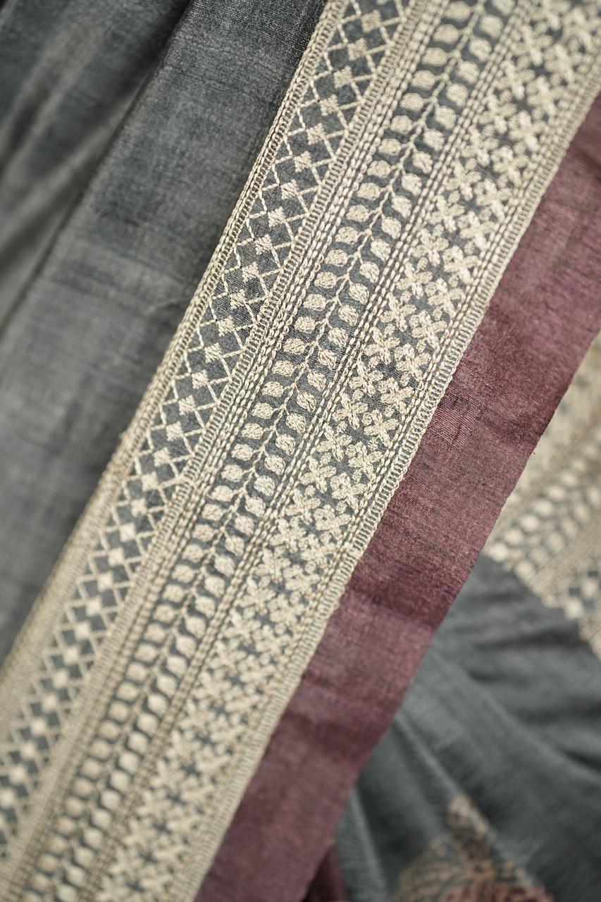 Semi Tussar Saree TSA4865