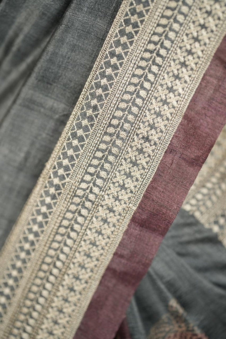 Semi Tussar Saree TSA4865