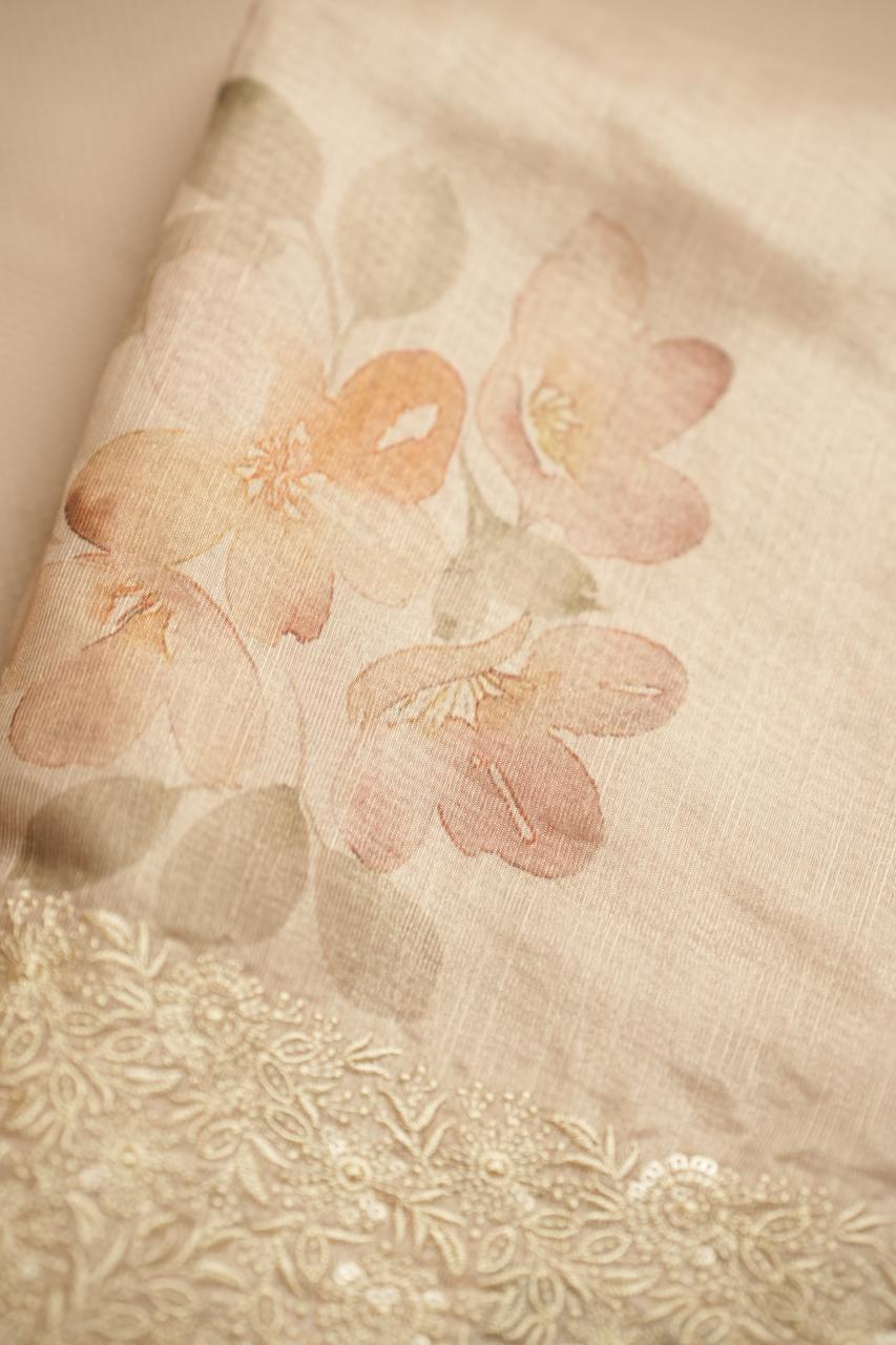 Nylon Organza Saree TSAO4885