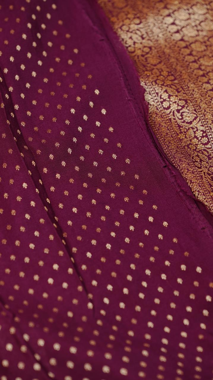 Georgette Banarasi Saree TSA4937