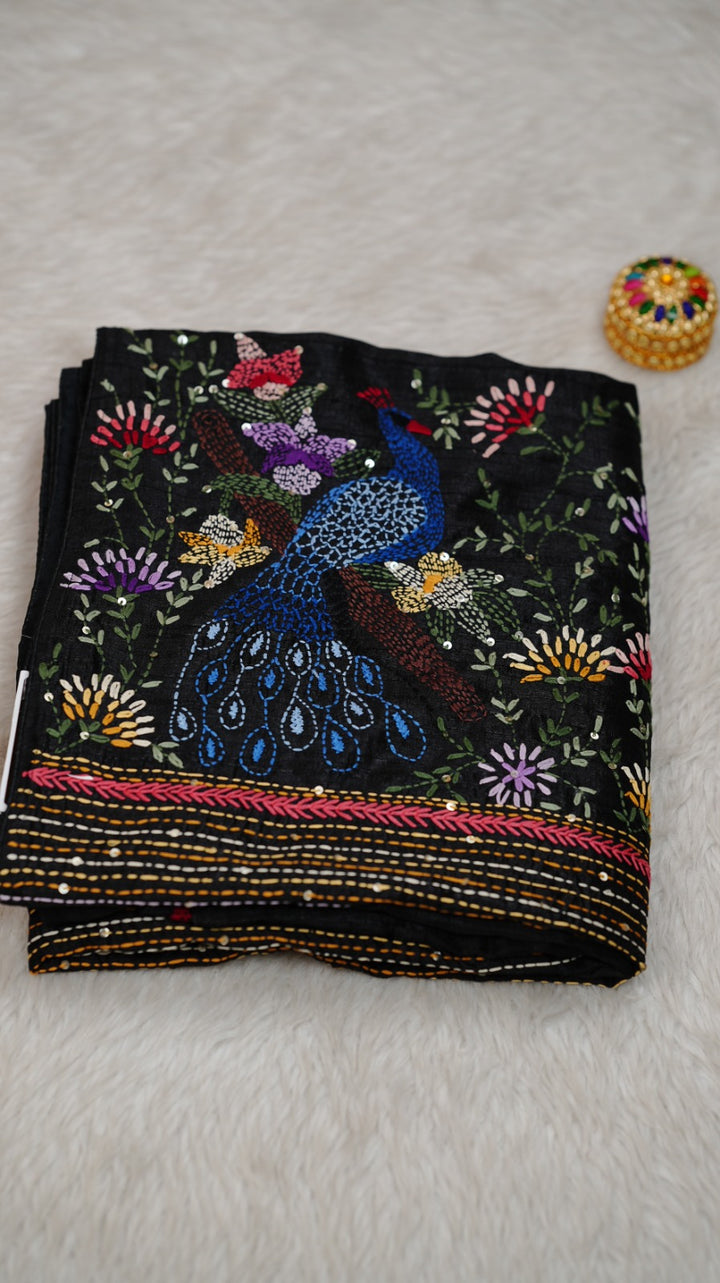 Semi Tussar Saree TSA4948