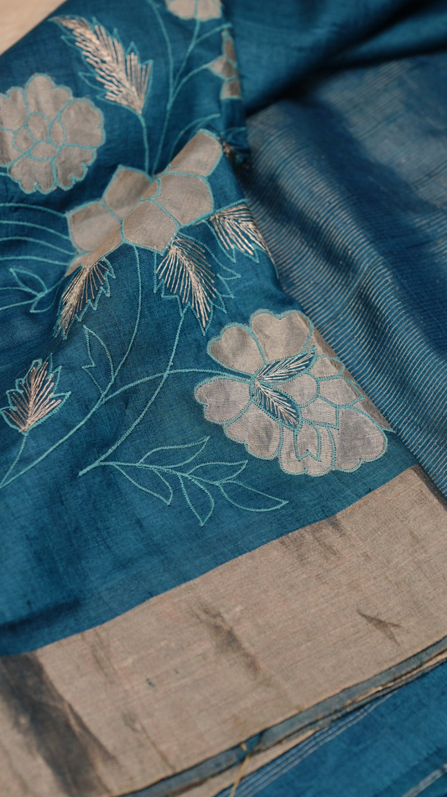 Handloom Tussar Saree TSA4947