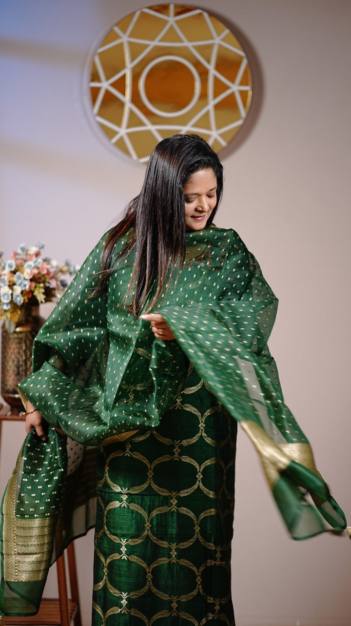 Raw Silk Salwar TSS4955