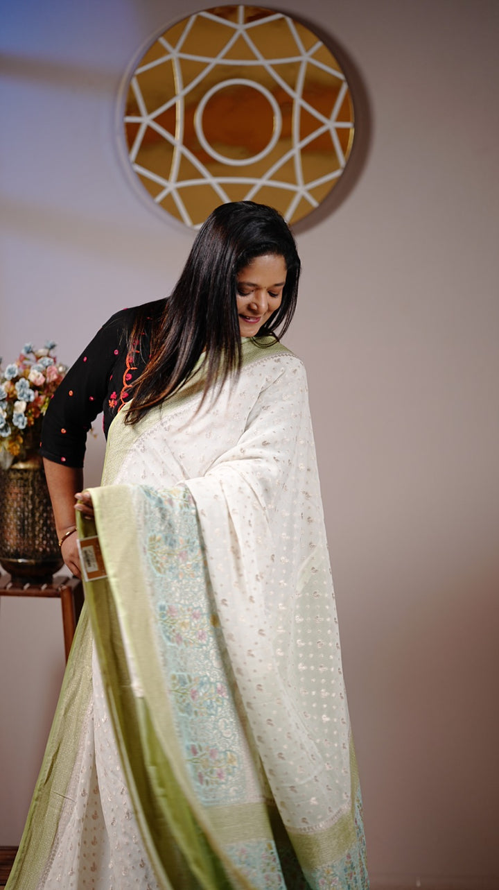 Georgette Banarasi Saree TSA4954