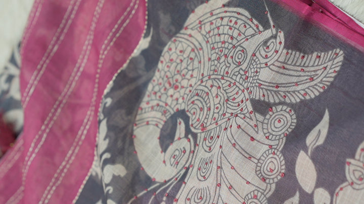 Art Linen Saree TSA4978