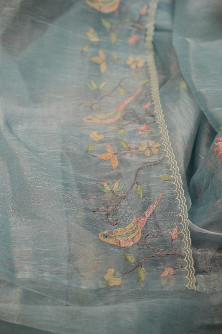 Crushed Organza Saree TSA0524
