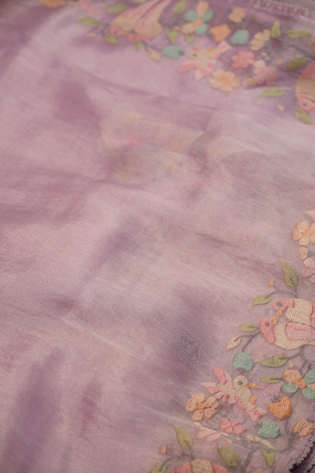 Crushed Organza Saree TSA0525