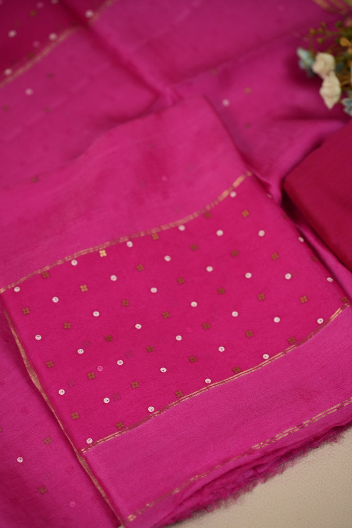 Tussar Salwar TSS5009 Rose