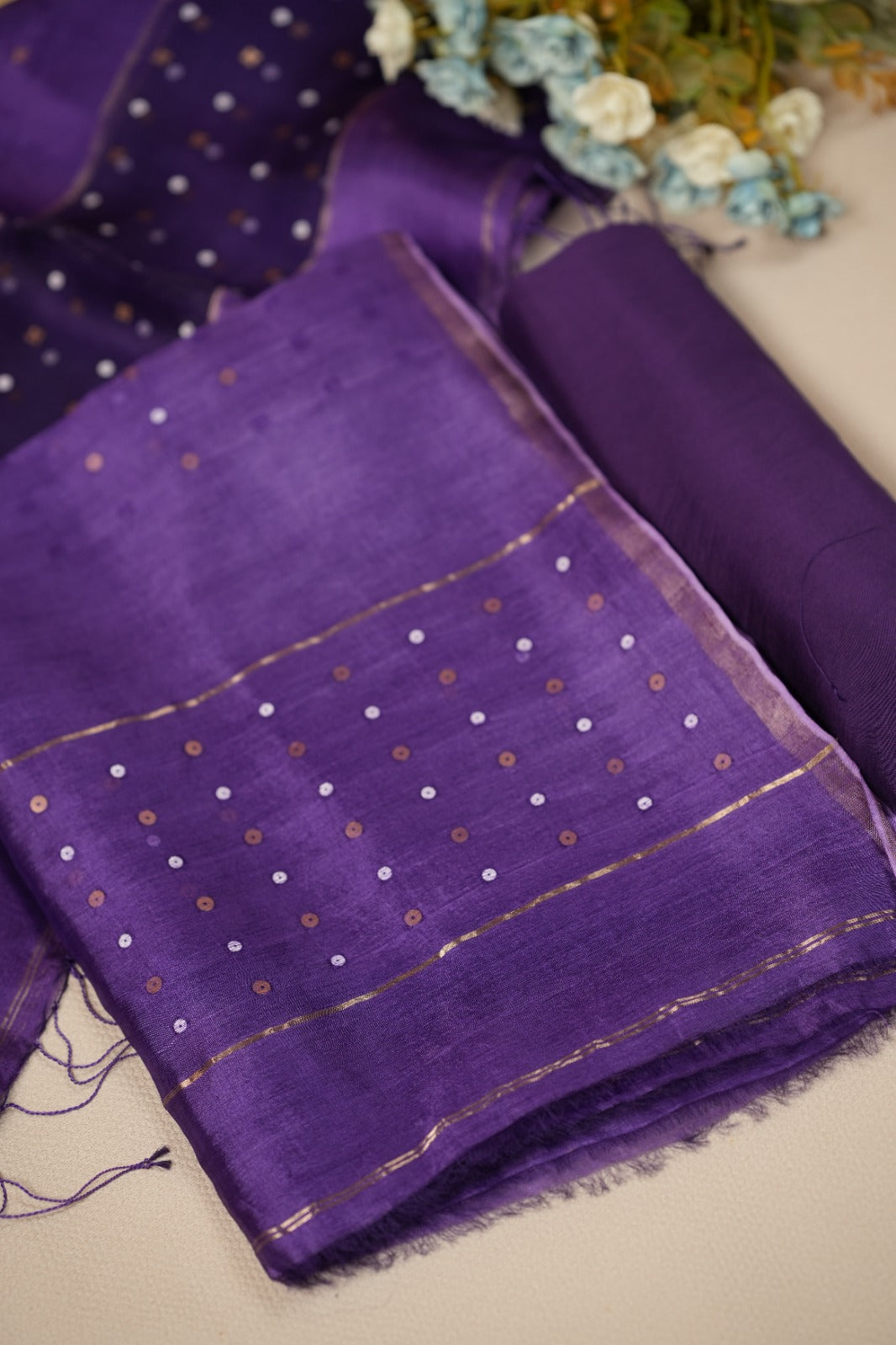 Tussar  Salwar TSS5009 Purple