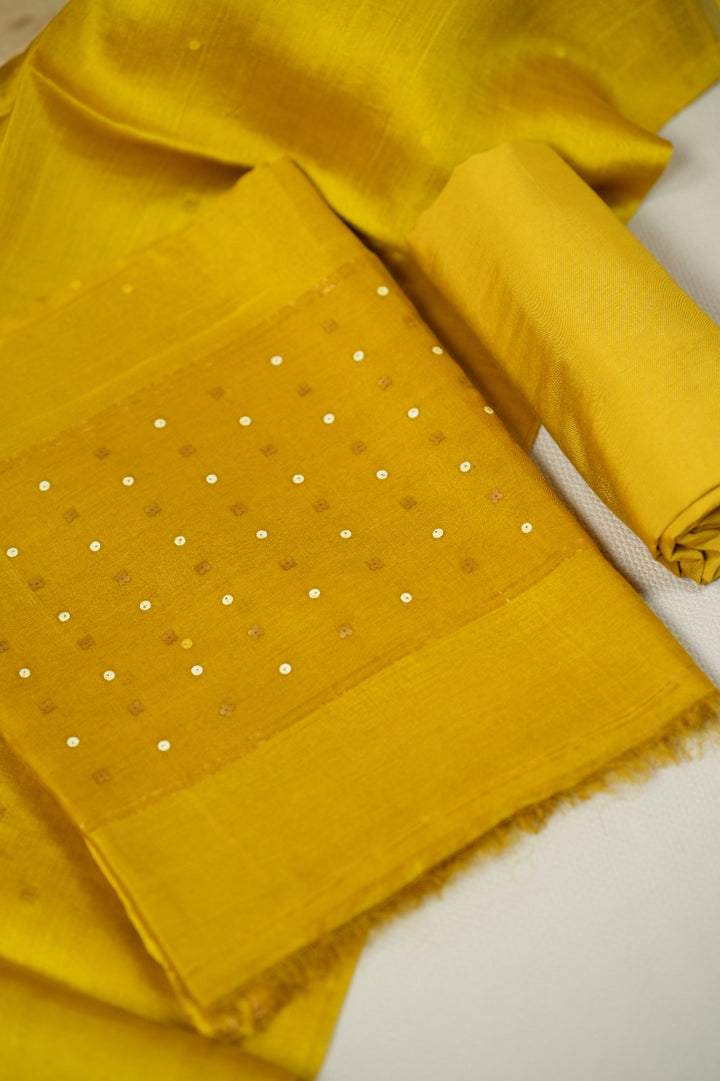 Tussar Salwar TSS5009 Yellow