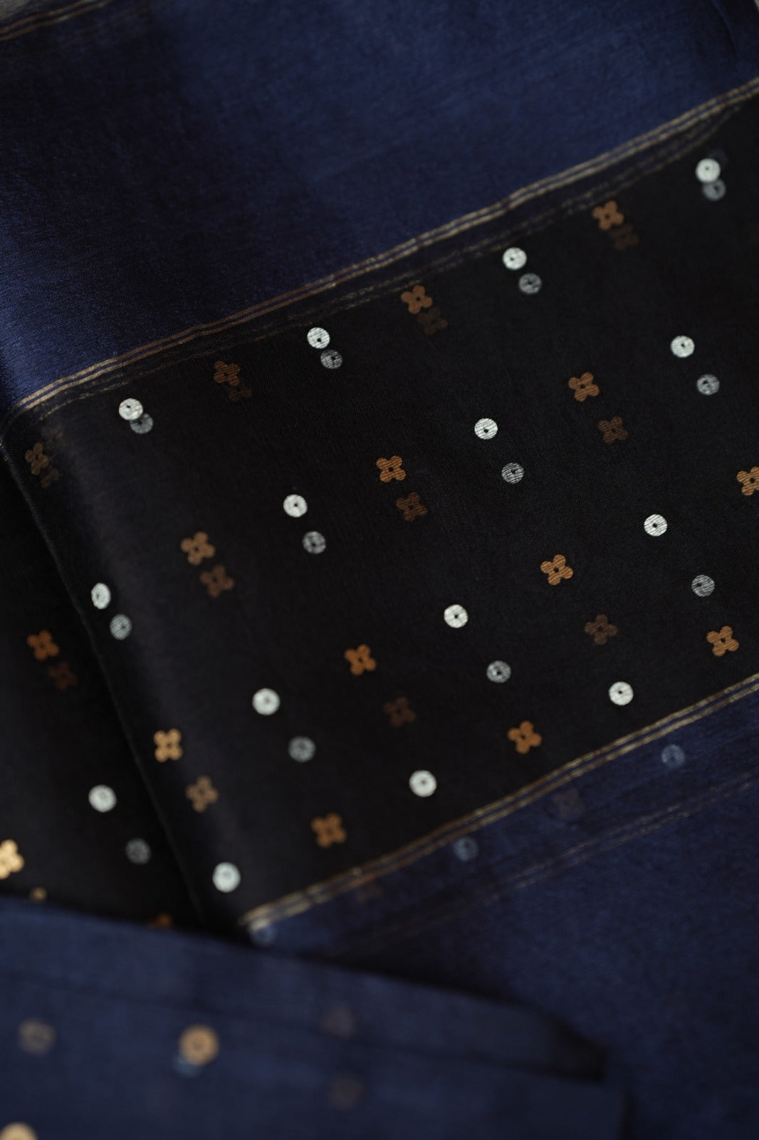 Tussar Salwar TSS5009 Navy Blue
