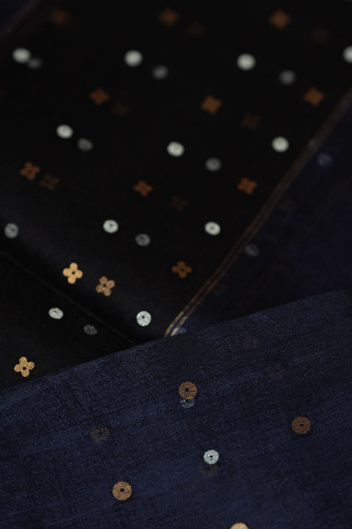 Tussar Salwar TSS5009 Navy Blue