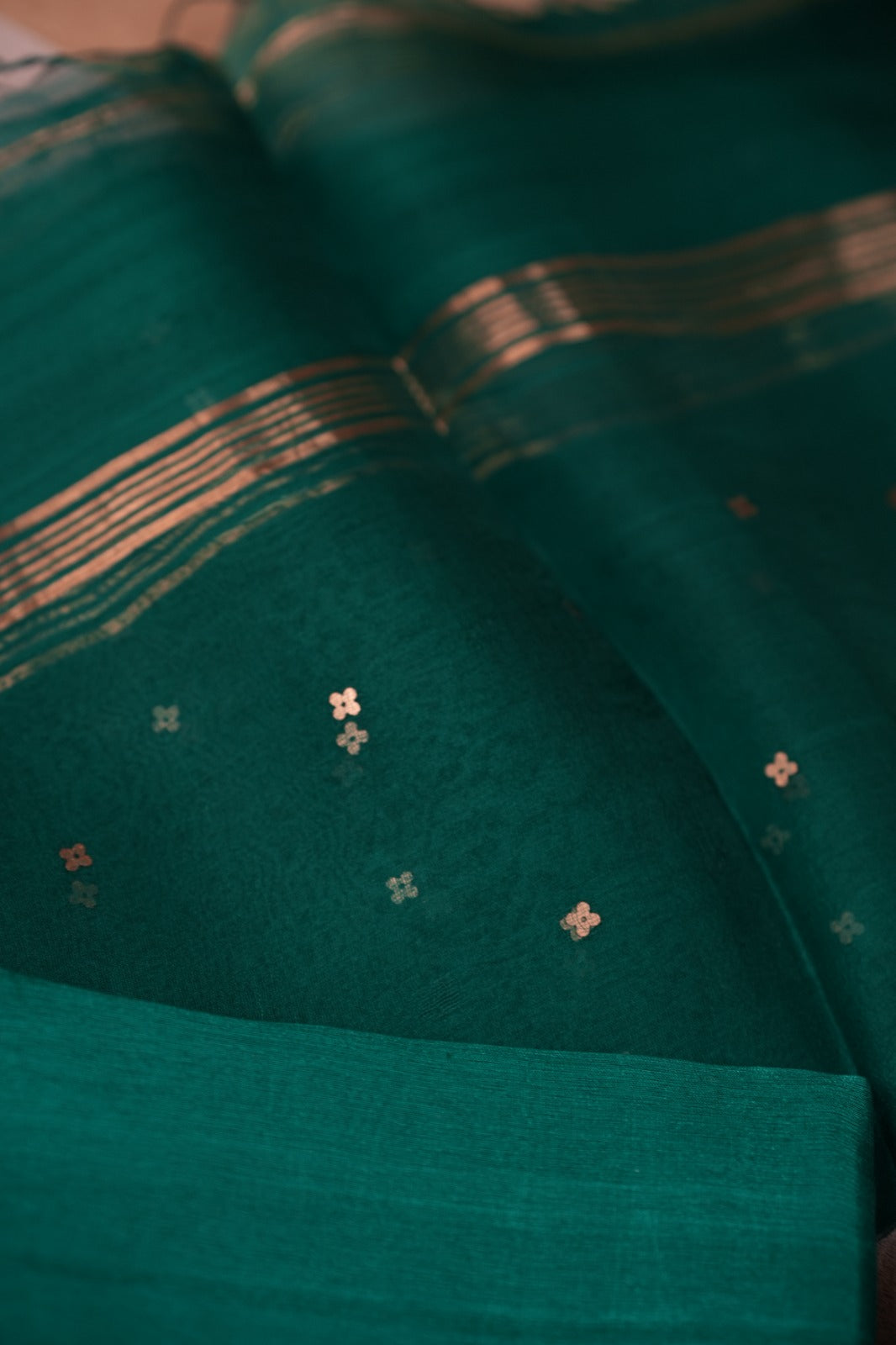 Tussar Silk Salwar TSS5009 Emerald Green
