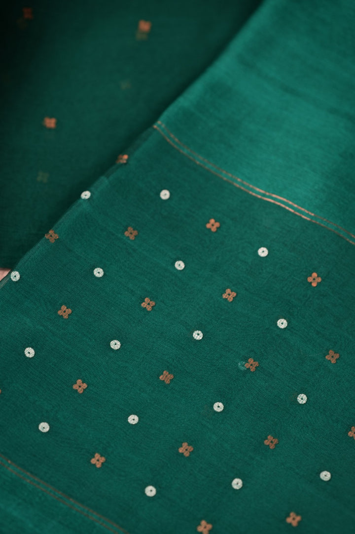 Tussar Silk Salwar TSS5009 Emerald Green