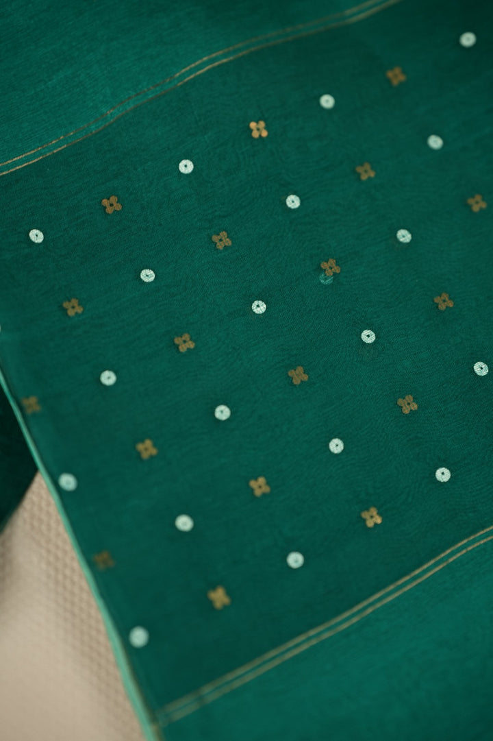 Tussar Silk Salwar TSS5009 Emerald Green