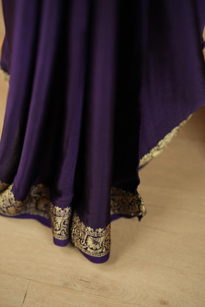 Modal Satin Saree TSA0563